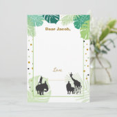 Zoo de carte d'insertion de garçon de capsule de (Debout devant)