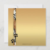 Zoo de Tiger Safari Faire-part de mariage (Dos)