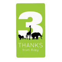 Zoo dierfeest bedankt jullie stickers