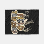 Zoo Field Trip Squad Field Day 2025 Matching Teach Fleece Deken (Voorkant (Horizontaal))