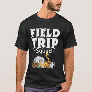 Zoo Field Trip Squad Matching Leraar Studenten Jon T-shirt