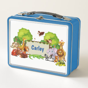 Zoo Friends Metal Lunch Box