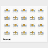Zoo Friends Ronde Sticker (Vel)
