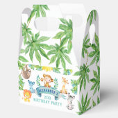 Zoo gunst box, Oerwoud Safari feest Bedankdoosjes (Geopend)