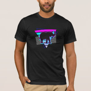 Zoo Keeper Design 80s Elephant T-shirt