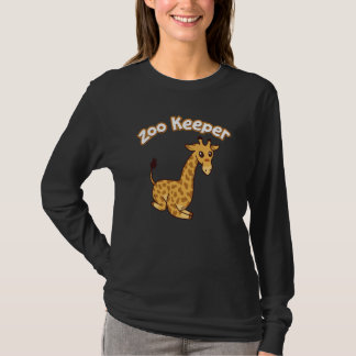 Zoo Keeper Giraffe Safari Animal T-shirt
