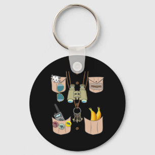 Zoo Keeper Kostuum Leuke Halloween Jongens Meisjes Sleutelhanger