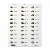 Zoo Lion Dreaming of a Oerwoud Address Label (Full Sheet)