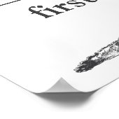 Zoo noir et blanc Animaux Affiche de bienvenue d'a (Coin)