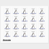 Zoo Penguin - Geweldig werk! Vierkante Sticker (Vel)