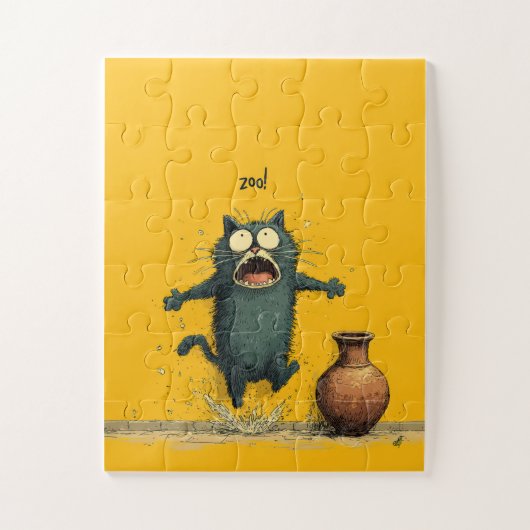 ZOO ! Peur Chat Splash - Puzzle amusant (Vertical)