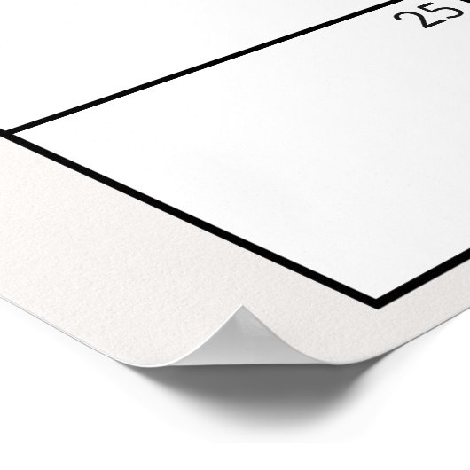 Zoo Safari Kwekerij Dieren Baby shower Guess Datum Poster (Hoek)