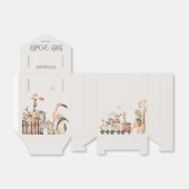 Zoo Safari Nursery Animals Baby shower Bedankdoosjes (Uitgevouwen)