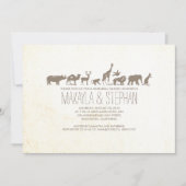 Zoo Safari Répétition Dîner Invitation (Devant)