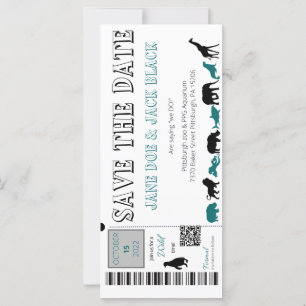 Zoo Save the Date Invitation