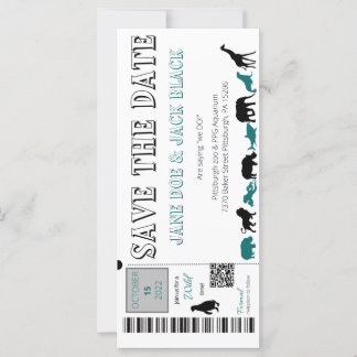 Zoo Save the Date Invitation