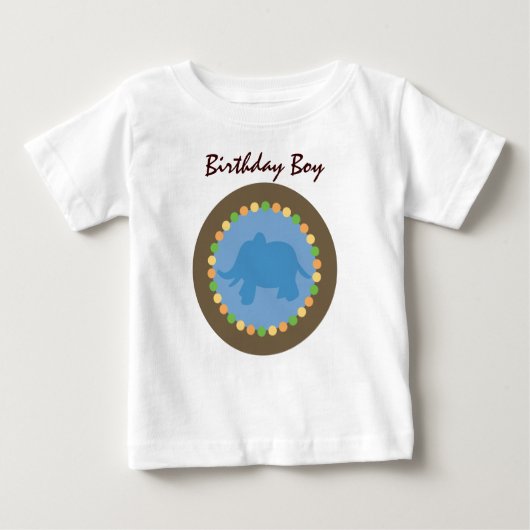 Zoo Stippen Elephant Baby T-Shirt (Voorkant)