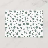 Zoo Theme Baby shower Book Request Informatiekaartje (Achterkant)