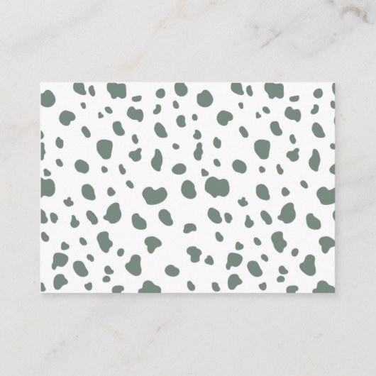 Zoo Theme Baby shower Book Request Informatiekaartje (Achterkant)