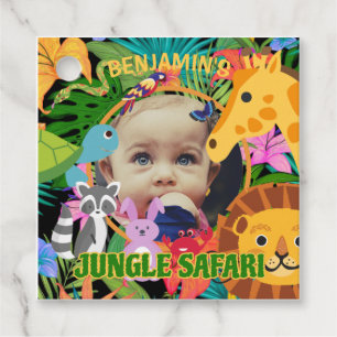 Zoo Wild Animal Oerwoud Safari Kids Verjaardag Bedankjes Labels