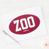 Zoo Zoomass Amherst Oval Bumper Sticker (Enveloppe)