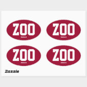 Zoo Zoomass Amherst Ovale Bumpersticker Sticker (Vel)