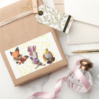 Zooba skippy rechthoekige sticker