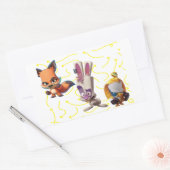 Zooba skippy rechthoekige sticker (Envelop)