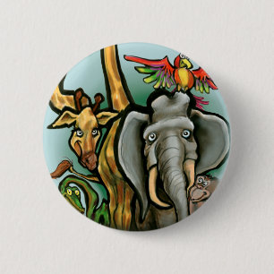 Zoödieren Ronde Button 5,7 Cm