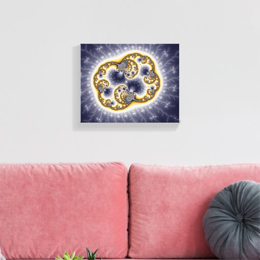 Zooh - Fractal Canvas Afdruk (Insitu (Woonkamer))