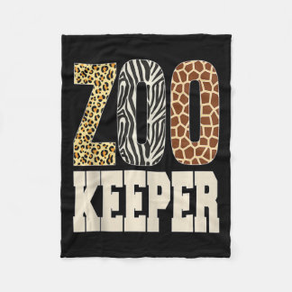 Zookeeper Dieren Zoo Wildlife Lover Safari Savann Fleece Deken