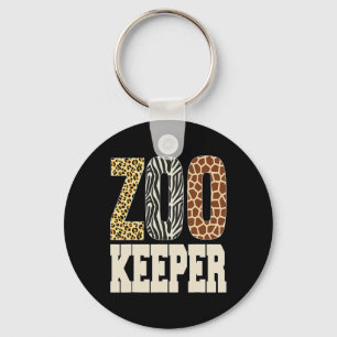 Zookeeper Dieren Zoo Wildlife Lover Safari Savann Sleutelhanger