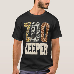 Zookeeper Dieren Zoo Wildlife Lover Safari Savann T-shirt