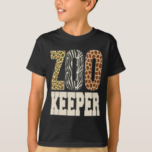 Zookeeper Dieren Zoo Wildlife Lover Safari Savann T-shirt
