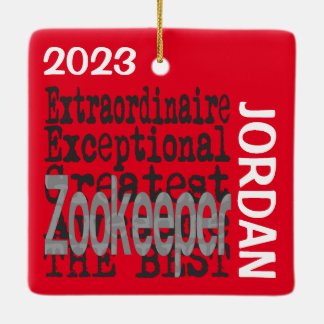Zookeeper Extraordinaire CUSTOM Keramisch Ornament