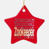 Zookeeper Extraordinaire Keramisch Ornament (Voorkant)