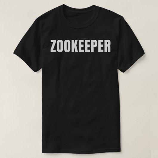 Zookeeper Funny Job Title Professional Birthday Gi T-shirt (Design voorkant)