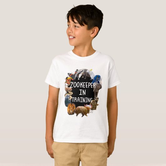 Zookeeper in opleiding t-shirt (Voorkant volledig)