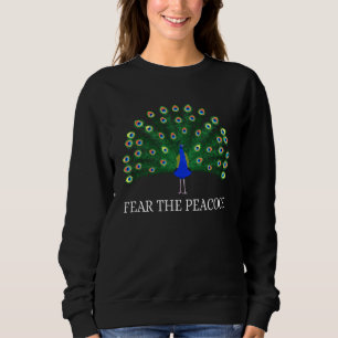 Zookeeper ornitholoog Fear the Peacock Love Peace Trui