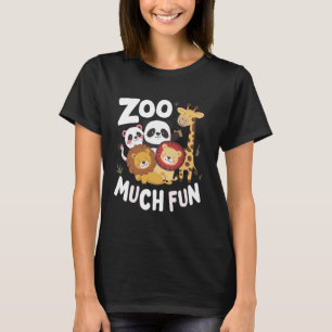 ZooKeeper Safari Zoo Veel leuke dieren Panda Lion T-shirt