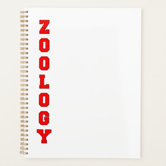 Zoölogie Planner (Voorkant)