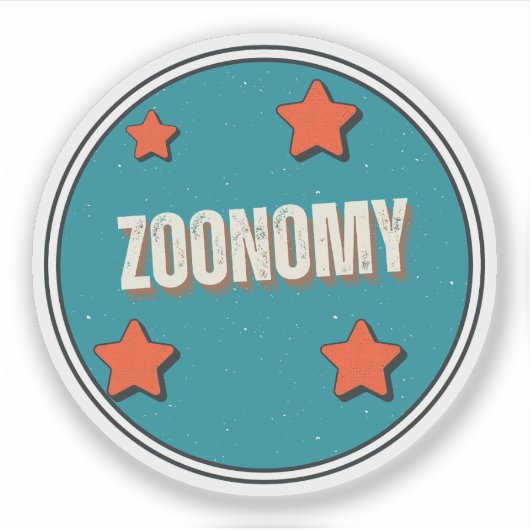 Zoölogie Sticker (Voorkant)