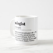 Zoologist Definition, Dictionary Poster, Quote Koffiemok (Voorkant links)