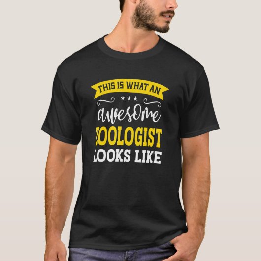 Zoologist Functieleider Werknemer Funny Worker Zoo T-shirt (Voorkant)