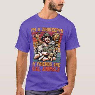 Zoöloog in een dierenverzorger Mijn vrienden ornit T-shirt