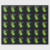 Zoom-chini Funny Zucchini Pun Dark BG Cadeaupapier (Vlak)