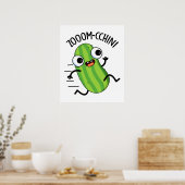 Zoom-chini Funny Zucchini Pun Poster (Keuken)