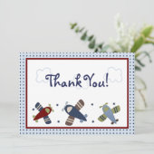 Zoom le long du Carte de remerciements d'avion (Debout devant)