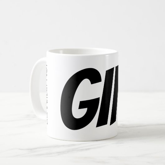 Zoom Meeting Tea Mug "Certainement pas GIN!" (Devant gauche)