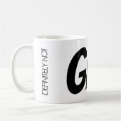 Zoom Meeting Tea Mug "Certainement pas GIN!" (Gauche)